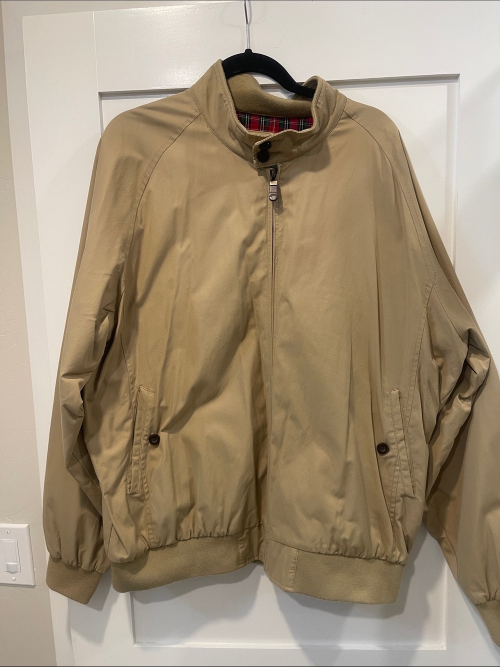 Men’s Orvis Tan Bomber Jacket SZ XL
